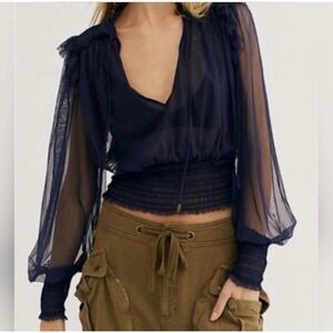 Free People Twyla Cropped Top | Small